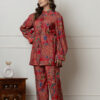 Ethnic Red Printed Drawstring Co-ord Set